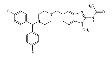 N-{5-[4-(4,4'-difluoro-benzhydryl)-piperazin-1-ylmethyl]-1-methyl-1H-benzoimidazol-2-yl}-acetamide CAS:68732-67-2 manufacturer & supplier