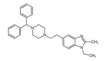 5-[2-(4-benzhydryl-piperazin-1-yl)-ethyl]-1-ethyl-2-methyl-1H-benzoimidazole CAS:68732-90-1 manufacturer & supplier