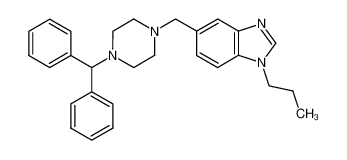 5-(4-benzhydryl-piperazin-1-ylmethyl)-1-propyl-1H-benzoimidazole CAS:68732-98-9 manufacturer & supplier