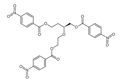 Tris-(p-nitro-benzoat) des (3-Hydroxy-1-hydroxymethyl-propyl)-(2-hydroxy-aethyl)-aether (vom (α)(D)25:+17grad) CAS:68733-02-8 manufacturer & supplier