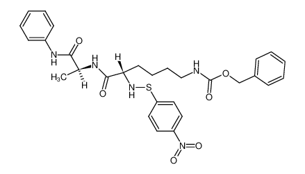 [(S)-5-(4-Nitro-phenylsulfanylamino)-5-((S)-1-phenylcarbamoyl-ethylcarbamoyl)-pentyl]-carbamic acid benzyl ester CAS:68739-42-4 manufacturer & supplier