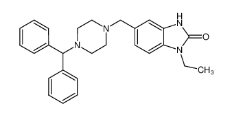 5-(4-benzhydryl-piperazin-1-ylmethyl)-1-ethyl-1,3-dihydro-benzoimidazol-2-one CAS:68740-59-0 manufacturer & supplier