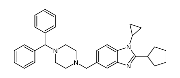 5-(4-benzhydryl-piperazin-1-ylmethyl)-2-cyclopentyl-1-cyclopropyl-1H-benzoimidazole CAS:68741-50-4 manufacturer & supplier