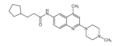 3-cyclopentyl-N-(4-methyl-2-(4-methylpiperazin-1-yl)quinolin-6-yl)propanamide CAS:687564-67-6 manufacturer & supplier