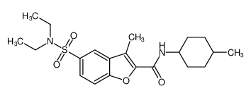 5-(N,N-diethylsulfamoyl)-3-methyl-N-(4-methylcyclohexyl)benzofuran-2-carboxamide CAS:687569-49-9 manufacturer & supplier