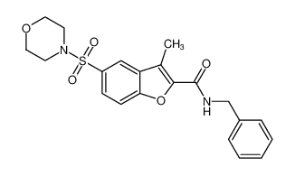 N-benzyl-3-methyl-5-(morpholinosulfonyl)benzofuran-2-carboxamide CAS:687569-98-8 manufacturer & supplier