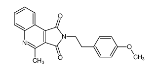 2-(4-methoxyphenethyl)-4-methyl-1H-pyrrolo[3,4-c]quinoline-1,3(2H)-dione CAS:687572-85-6 manufacturer & supplier