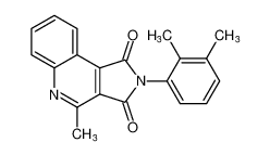 2-(2,3-dimethylphenyl)-4-methyl-1H-pyrrolo[3,4-c]quinoline-1,3(2H)-dione CAS:687573-30-4 manufacturer & supplier