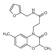 3-(2,6-dimethyl-3-oxo-2,3-dihydro-4H-benzo[b][1,4]oxazin-4-yl)-N-(furan-2-ylmethyl)propanamide CAS:687589-75-9 manufacturer & supplier