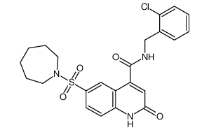 6-(azepan-1-ylsulfonyl)-N-(2-chlorobenzyl)-2-oxo-1,2-dihydroquinoline-4-carboxamide CAS:687590-03-0 manufacturer & supplier