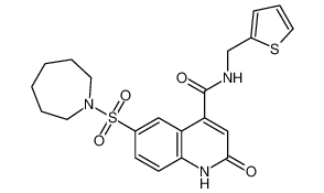 6-(azepan-1-ylsulfonyl)-2-oxo-N-(thiophen-2-ylmethyl)-1,2-dihydroquinoline-4-carboxamide CAS:687590-26-7 manufacturer & supplier