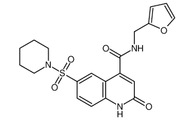 N-(furan-2-ylmethyl)-2-oxo-6-(piperidin-1-ylsulfonyl)-1,2-dihydroquinoline-4-carboxamide CAS:687590-58-5 manufacturer & supplier