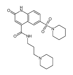 2-oxo-N-(3-(piperidin-1-yl)propyl)-6-(piperidin-1-ylsulfonyl)-1,2-dihydroquinoline-4-carboxamide CAS:687590-76-7 manufacturer & supplier