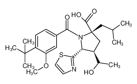 (2S,4R,5R)-2-isobutyl-1-(3-methoxy-4-tert-butylbenzoyl)-4-acetyl-5-(1,3-thiazol-2-yl)pyrrolidine-2-carboxylic acid CAS:687637-45-2 manufacturer & supplier