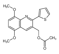 3-acetoxymethyl-5,8-dimethoxy-2-(thien-2-yl)quinoline CAS:687637-96-3 manufacturer & supplier