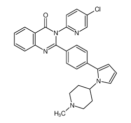 3-(5-chloropyridin-2-yl)-2-(4-(1-(1-methylpiperidin-4-yl)-1H-pyrrol-2-yl)phenyl)quinazolin-4(3H)-one CAS:687639-35-6 manufacturer & supplier