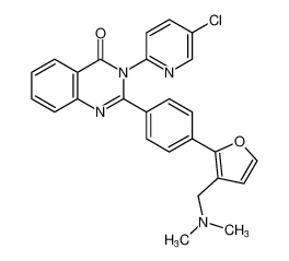 3-(5-chloropyridin-2-yl)-2-(4-(3-((dimethylamino)methyl)furan-2-yl)phenyl)quinazolin-4(3H)-one CAS:687639-89-0 manufacturer & supplier