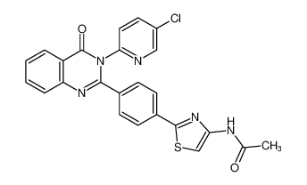 N-(2-(4-(3-(5-chloropyridin-2-yl)-4-oxo-3,4-dihydroquinazolin-2-yl)phenyl)thiazol-4-yl)acetamide CAS:687640-01-3 manufacturer & supplier