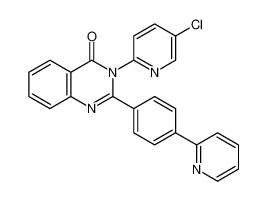 4(3H)-Quinazolinone, 3-(5-chloro-2-pyridinyl)-2-[4-(2-pyridinyl)phenyl]- CAS:687640-25-1 manufacturer & supplier