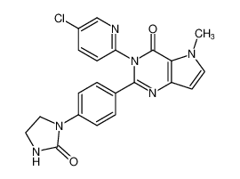 3-(5-chloropyridin-2-yl)-5-methyl-2-(4-(2-oxoimidazolidin-1-yl)phenyl)-3,5-dihydro-4H-pyrrolo[3,2-d]pyrimidin-4-one CAS:687640-89-7 manufacturer & supplier