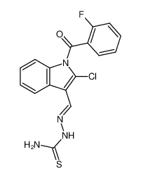 2-((2-chloro-1-(2-fluorobenzoyl)-1H-indol-3-yl)methylene)hydrazine-1-carbothioamide CAS:68770-62-7 manufacturer & supplier