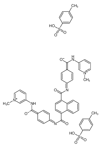 1-N,4-N-bis[4-[(1-methylpyridin-1-ium-3-yl)carbamoyl]phenyl]naphthalene-1,4-dicarboxamide,4-methylbenzenesulfonate CAS:68771-70-0 manufacturer & supplier