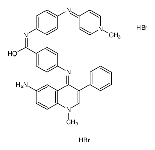 4-[(6-amino-1-methyl-3-phenylquinolin-1-ium-4-yl)amino]-N-[4-[(1-methylpyridin-1-ium-4-yl)amino]phenyl]benzamide,dibromide CAS:68772-15-6 manufacturer & supplier