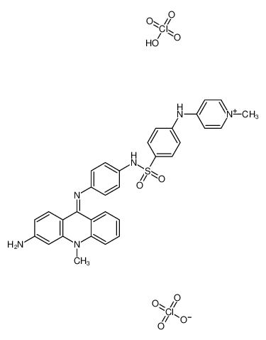 N-[4-[(3-amino-10-methylacridin-10-ium-9-yl)amino]phenyl]-4-[(1-methylpyridin-1-ium-4-yl)amino]benzenesulfonamide,diperchlorate CAS:68772-46-3 manufacturer & supplier