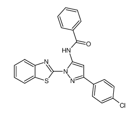 N-[2-benzothiazol-2-yl-5-(4-chloro-phenyl)-2H-pyrazol-3-yl]-benzamide CAS:68775-09-7 manufacturer & supplier