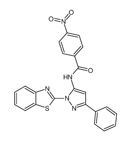 N-(2-benzothiazol-2-yl-5-phenyl-2H-pyrazol-3-yl)-4-nitro-benzamide CAS:68775-16-6 manufacturer & supplier