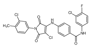 4-[[4-chloro-1-(3-chloro-4-methylphenyl)-2,5-dioxopyrrol-3-yl]amino]-N-(3-chloro-4-fluorophenyl)benzamide CAS:6879-35-2 manufacturer & supplier