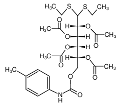 Acetic acid (1S,2S,3R)-2,3-diacetoxy-1-((R)-1-acetoxy-2,2-bis-ethylsulfanyl-ethyl)-4-p-tolylcarbamoyloxy-butyl ester CAS:68791-86-6 manufacturer & supplier