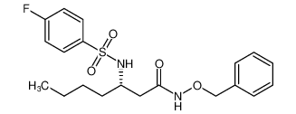 (S)-N-(benzyloxy)-3-((4-fluorophenyl)sulfonamido)heptanamide CAS:688003-43-2 manufacturer & supplier