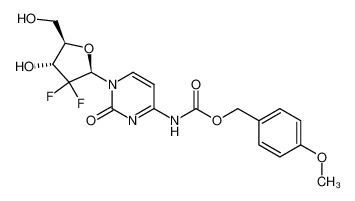 4-methoxybenzyl (1-((2R,4R,5R)-3,3-difluoro-4-hydroxy-5-(hydroxymethyl)tetrahydrofuran-2-yl)-2-oxo-1,2-dihydropyrimidin-4-yl)carbamate CAS:688009-13-4 manufacturer & supplier