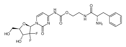 2-((S)-2-amino-3-phenylpropanamido)ethyl (1-((2R,4R,5R)-3,3-difluoro-4-hydroxy-5-(hydroxymethyl)tetrahydrofuran-2-yl)-2-oxo-1,2-dihydropyrimidin-4-yl)carbamate CAS:688009-33-8 manufacturer & supplier