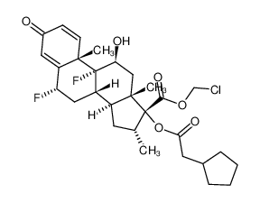 17α-(cyclopentylmethylcarbonyl)oxy-6α,9α-difluoro-11β-hydroxy-16α-methyl-3-oxo-androsta-1,4-diene-17β-carboxylic acid chloromethyl ester CAS:688032-66-8 manufacturer & supplier