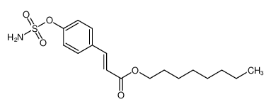 octyl (E)-3-(4-(sulfamoyloxy)phenyl)acrylate CAS:688044-52-2 manufacturer & supplier