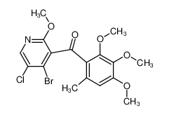 3-(2,3,4-trimethoxy-6-methylbenzoyl)-4-bromo-5-chloro-2-methoxypyridine CAS:688046-29-9 manufacturer & supplier