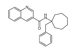 3-Quinolinecarboxamide, N-[1-(phenylmethyl)cycloheptyl]- CAS:688063-00-5 manufacturer & supplier