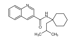 3-Quinolinecarboxamide, N-[1-(2-methylpropyl)cyclohexyl]- CAS:688063-16-3 manufacturer & supplier