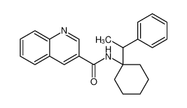 3-Quinolinecarboxamide, N-[1-(1-phenylethyl)cyclohexyl]- CAS:688063-70-9 manufacturer & supplier