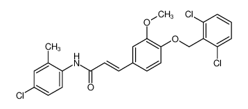 N-(4-chloro-2-methylphenyl)-3-[4-[(2,6-dichlorophenyl)methoxy]-3-methoxyphenyl]prop-2-enamide CAS:6882-18-4 manufacturer & supplier