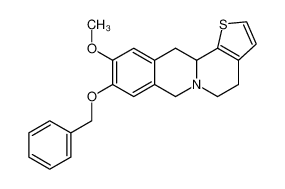 9-benzyloxy-10-methoxy-7H-4,5,12,12a-tetahydrobenzo(g)thieno(2,3-a)quinolizine CAS:688301-90-8 manufacturer & supplier