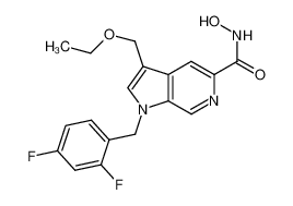 1-(2,4-difluorobenzyl)-3-ethoxymethyl-N-hydroxy-1H-pyrrolo[2,3-c]pyridine-5-carboxamide CAS:688313-74-8 manufacturer & supplier