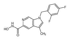 1-(2,4-difluorobenzyl)-N-hydroxy-3-methyl-1H-pyrrolo[2,3-c]pyridine-5-carboxamide CAS:688314-40-1 manufacturer & supplier