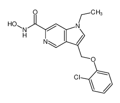 3-((2-chlorophenoxy)methyl)-1-ethyl-N-hydroxy-1H-pyrrolo[3,2-c]pyridine-6-carboxamide CAS:688314-51-4 manufacturer & supplier