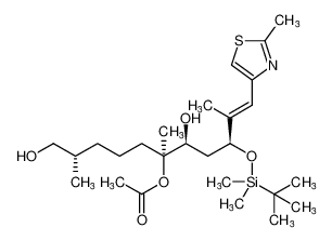 (3S,5S,6S,10S,E)-3-((tert-butyldimethylsilyl)oxy)-5,11-dihydroxy-2,6,10-trimethyl-1-(2-methylthiazol-4-yl)undec-1-en-6-yl acetate CAS:688318-71-0 manufacturer & supplier