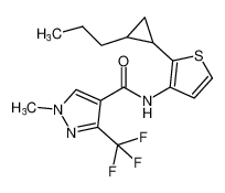 1-methyl-N-(2-(2-propylcyclopropyl)thiophen-3-yl)-3-(trifluoromethyl)-1H-pyrazole-4-carboxamide CAS:688321-69-9 manufacturer & supplier