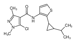 5-chloro-N-(2-(2-isopropylcyclopropyl)thiophen-3-yl)-1,3-dimethyl-1H-pyrazole-4-carboxamide CAS:688321-74-6 manufacturer & supplier