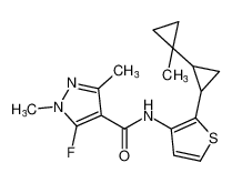 5-fluoro-1,3-dimethyl-N-(2-(1'-methyl-[1,1'-bi(cyclopropan)]-2-yl)thiophen-3-yl)-1H-pyrazole-4-carboxamide CAS:688322-44-3 manufacturer & supplier